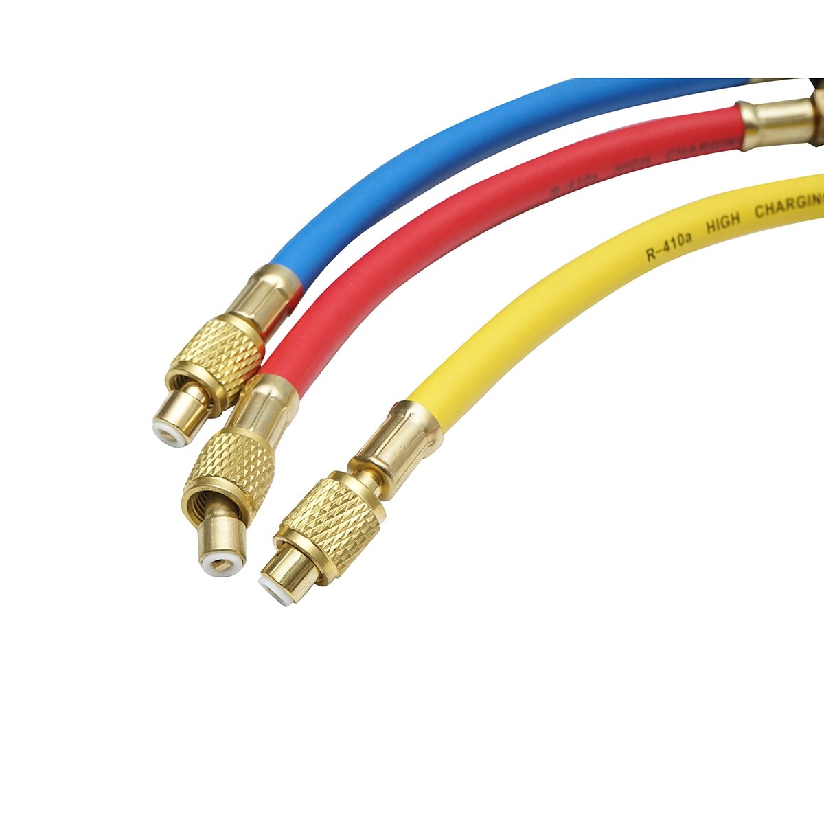Set furtun cu robinet 180 cm 3 culori pentru incarcare freon R-410a
